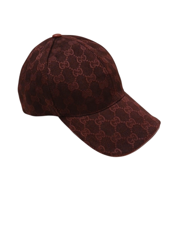 Gucci‎ Monogram Baseball Cap in Burghandy NEW main image 11